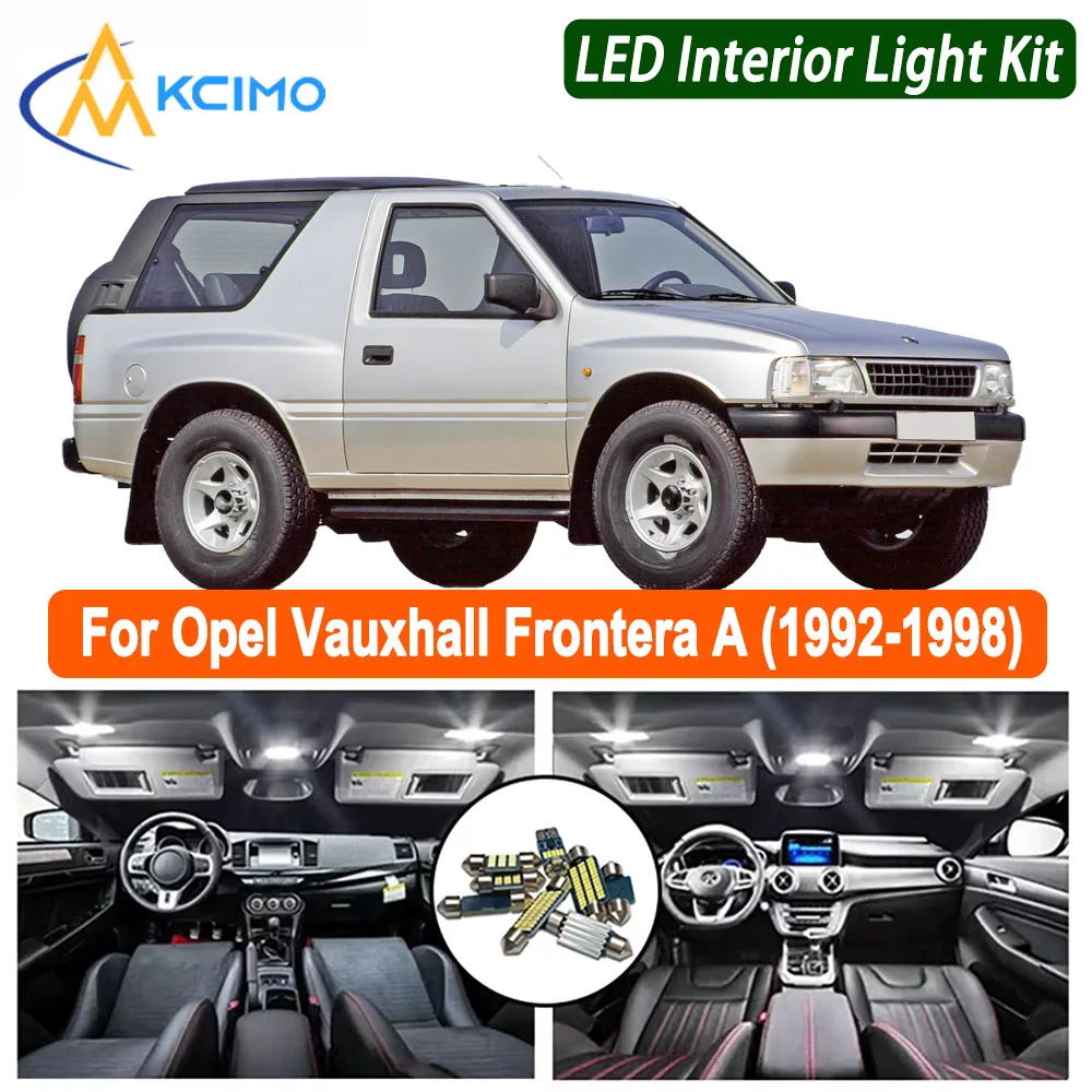 

LED Interior Lighting Kit - For Opel Vauxhall Frontera A (1992-1998) | Complete Upgrade For Dome, Map & Trunk Compartments