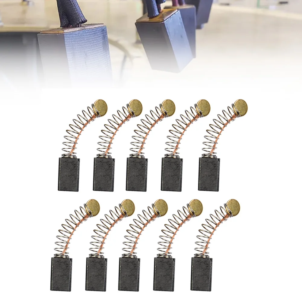 Replacement Carbon Brushes 10pcs for Electric Motors 12x8x5mm Compatible with Power Tools Like Saws Drills and Blowers
