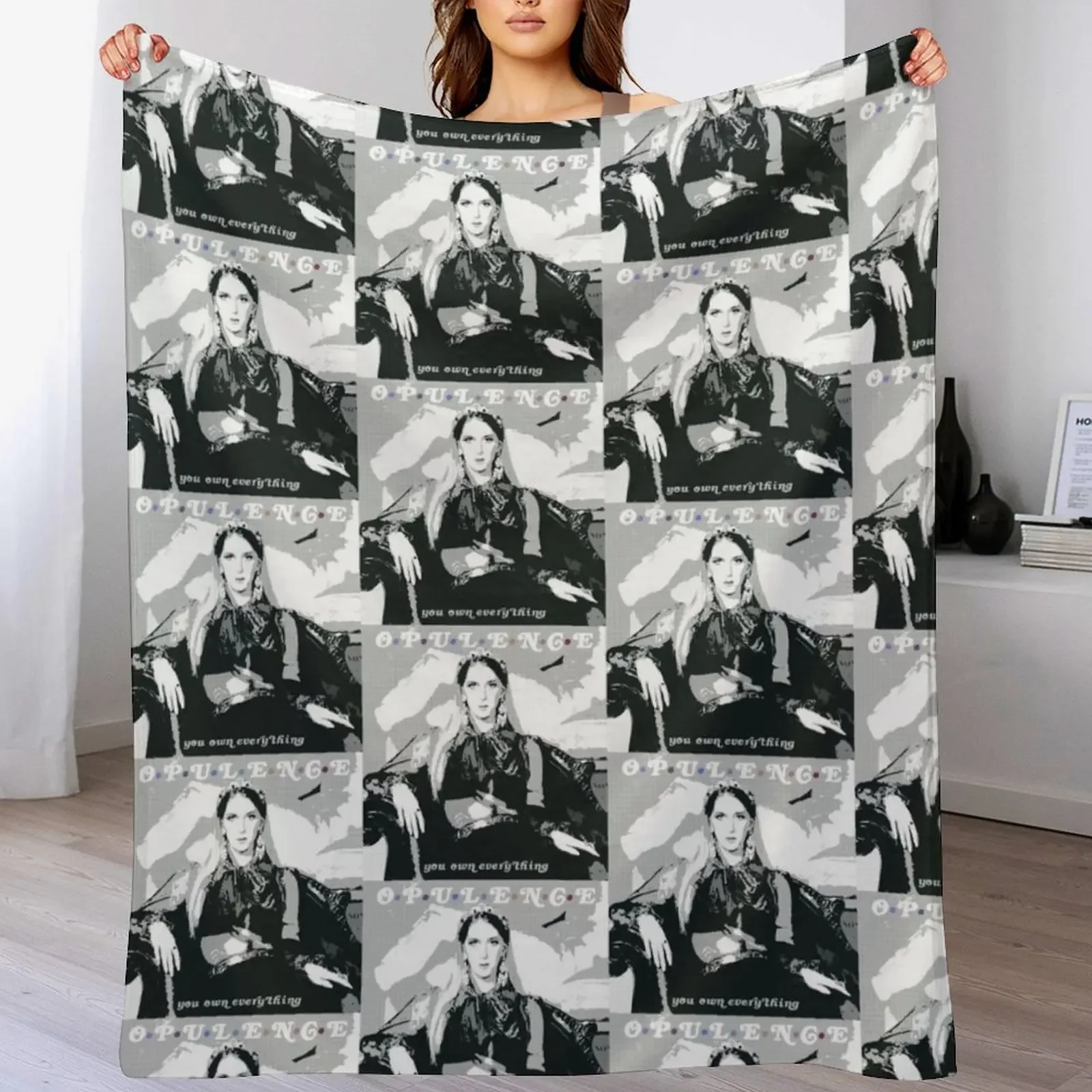 

Opulence//You Own Everything Throw Blanket Warm warm winter Custom Designers Blankets