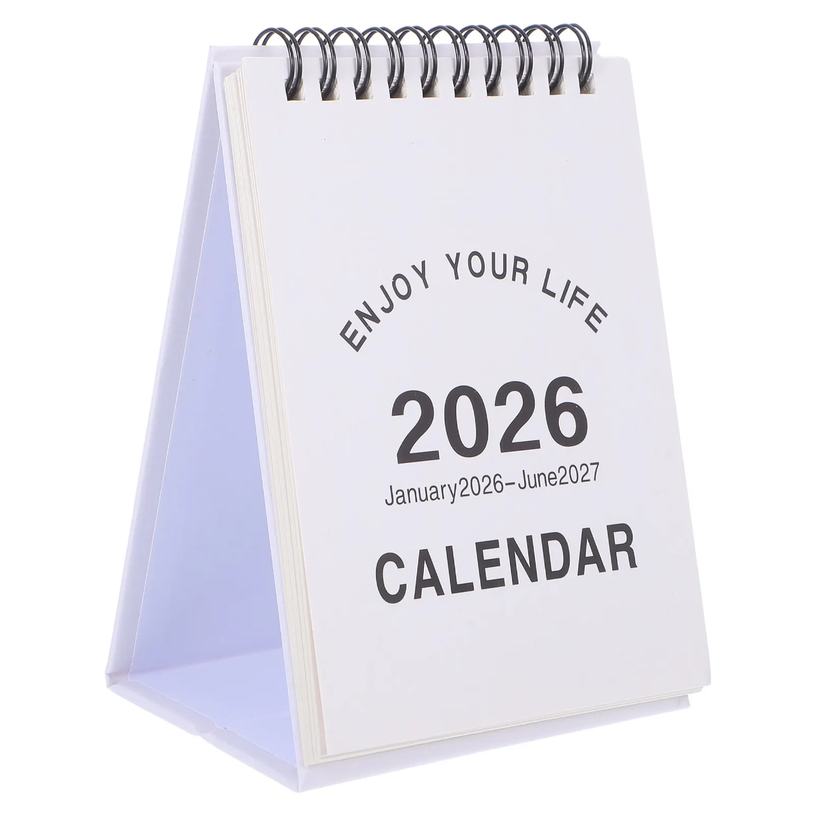 

Мини-настольный календарь на 2026 год, компактный ежемесячный перекидной планировщик для дома и офиса, органайзер для ежедневного расписания, с указанием лунного календаря