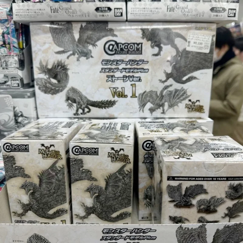 カプコン モンスターハンター 石像 ブラインドボックス Vol.1 石化した水月 ゴアマガラ ラスラロス コレクタブルフィギュア ゲームファン向け