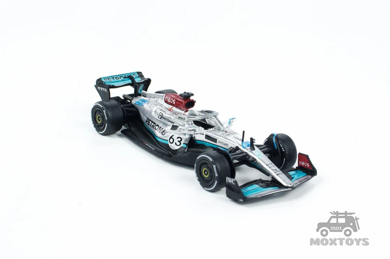 Tarmac Works 1:64 F1 W13 E Performance Belgian Grand Prix 2022George Russell Diecast Model Car