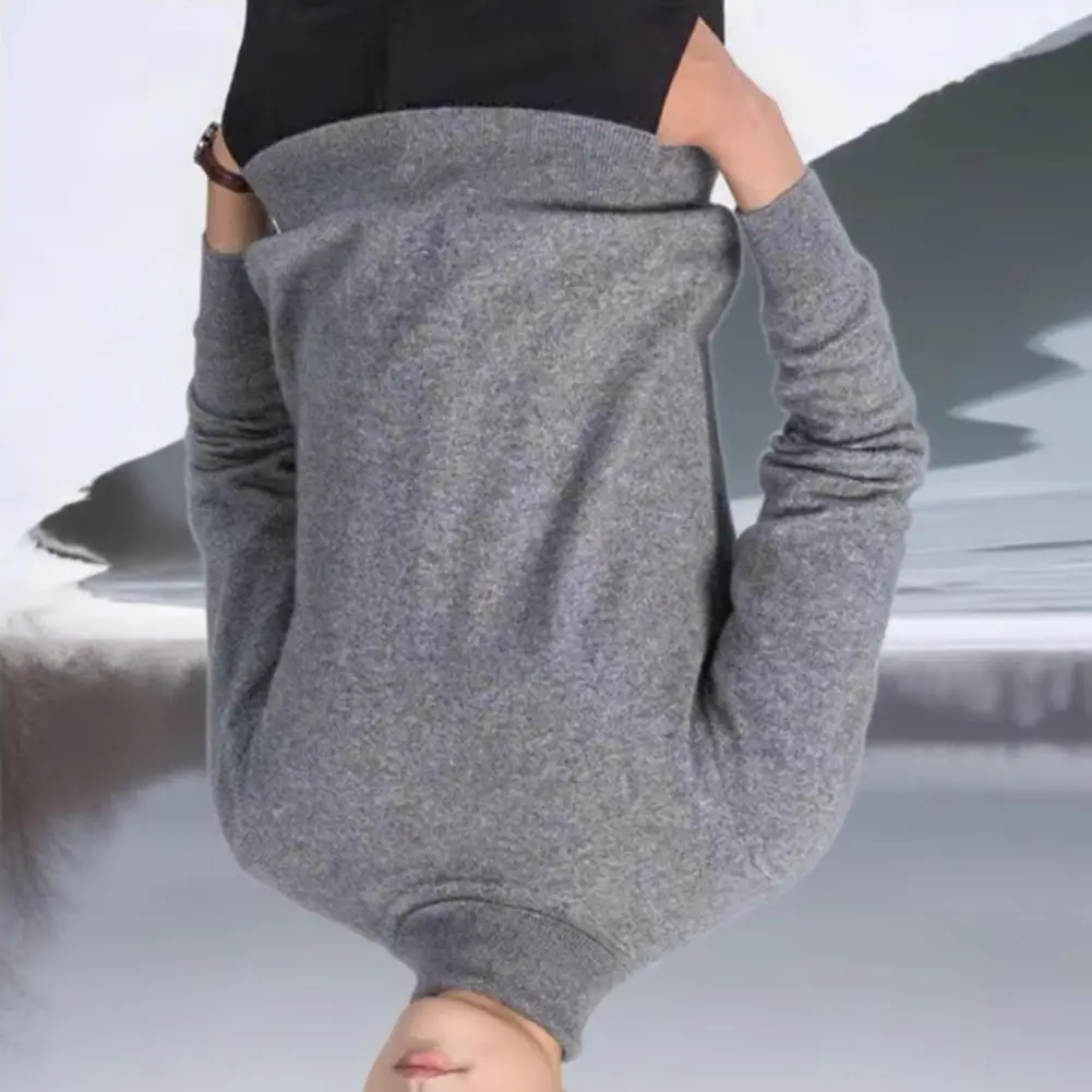 

2025 Men Turtleneck Sweater Autumn and Winter Thick Knitted Sweater with Velvet High Neck Youth Slimming Bottom Knitted Sweater