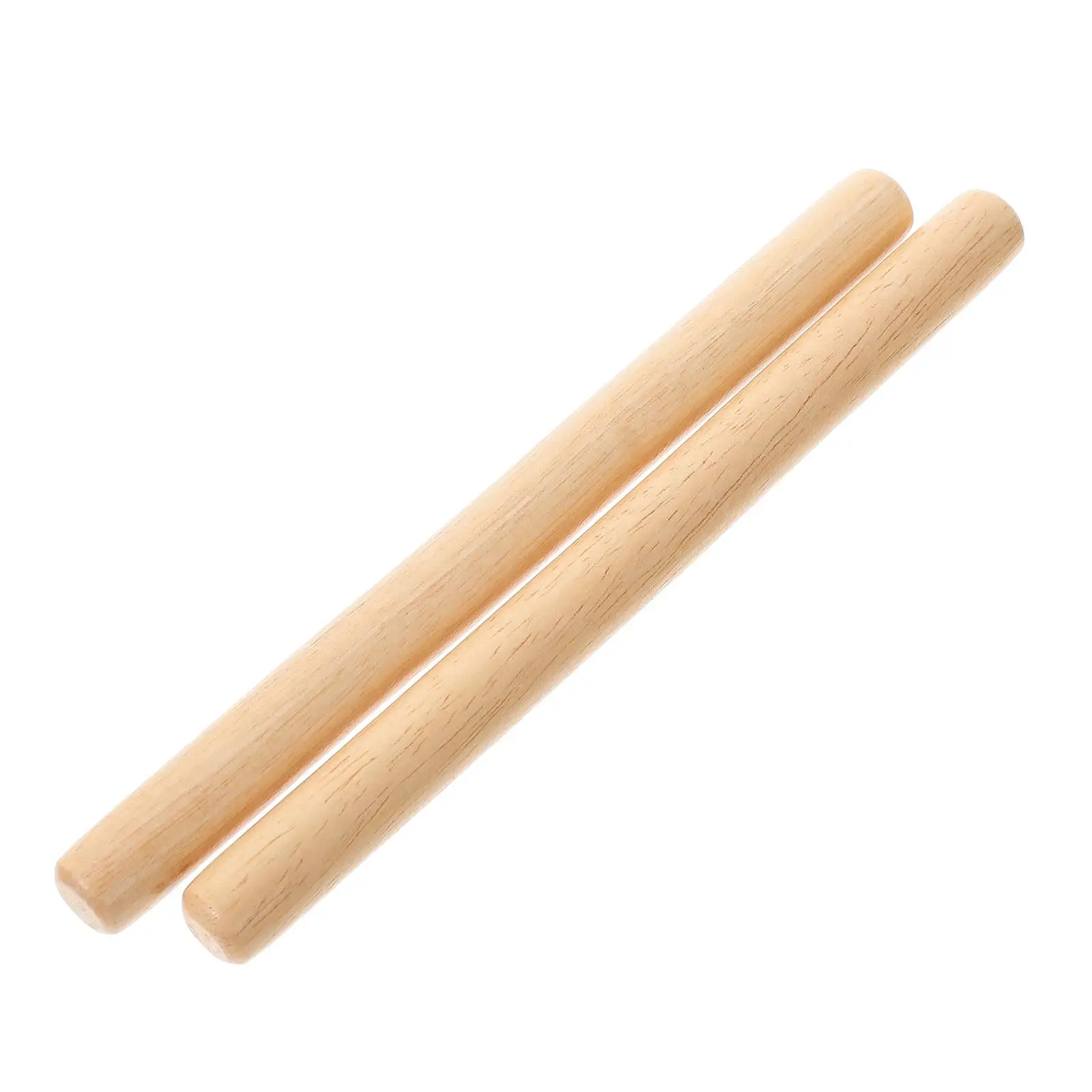 2 Pcs Music Teaching Aids Toddler Toys Musical Wood Rhythm Stick Preschool Instruments Drum Sticks
