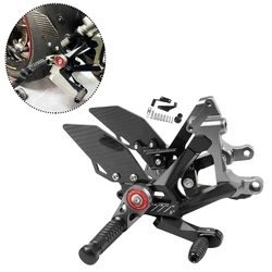 Motorcycle CNC & Carbon Fiber Racing Rearset Footrest Rear Set Footpeg For Ducati PANIGALE V4S Streetfighter V4 V4R 2018-2023