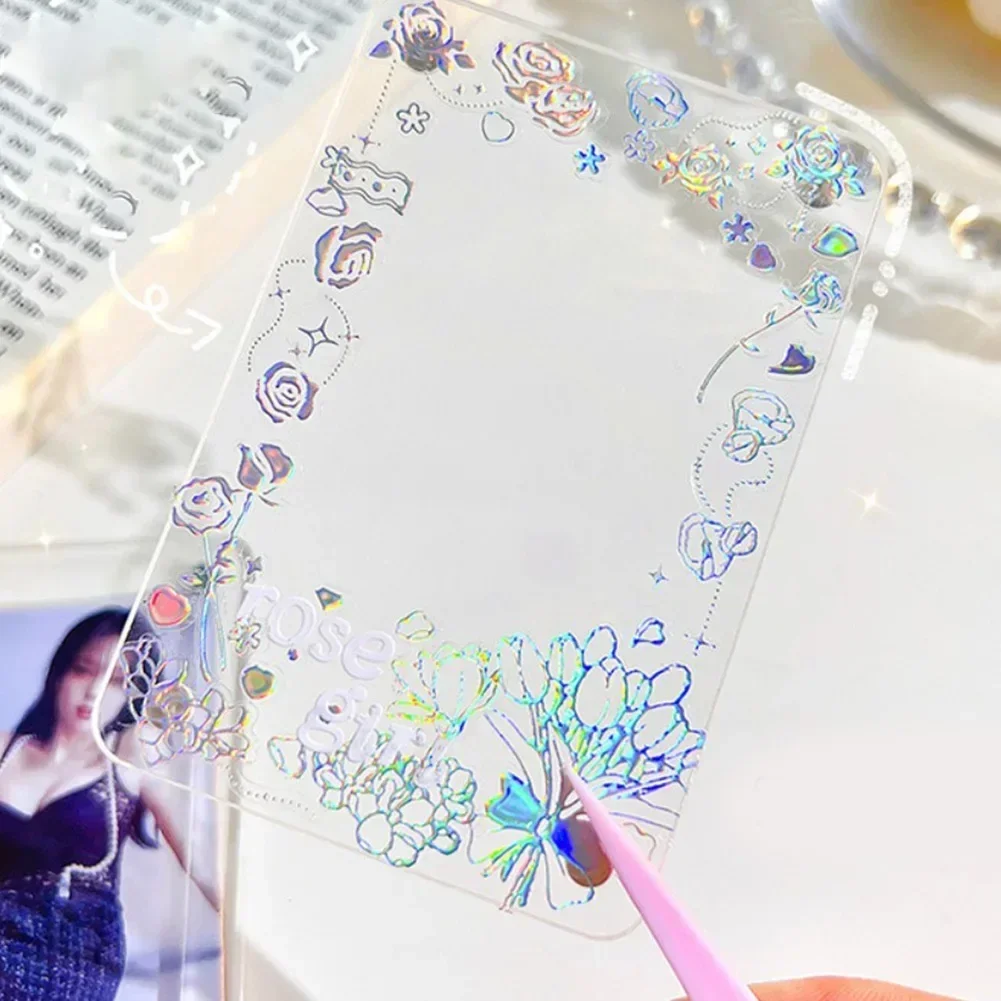 Photocard Holder Transparent Acrylic Photo Frame Photo Frame Picture Frame Desktop Ornament Diamond Photo Frame