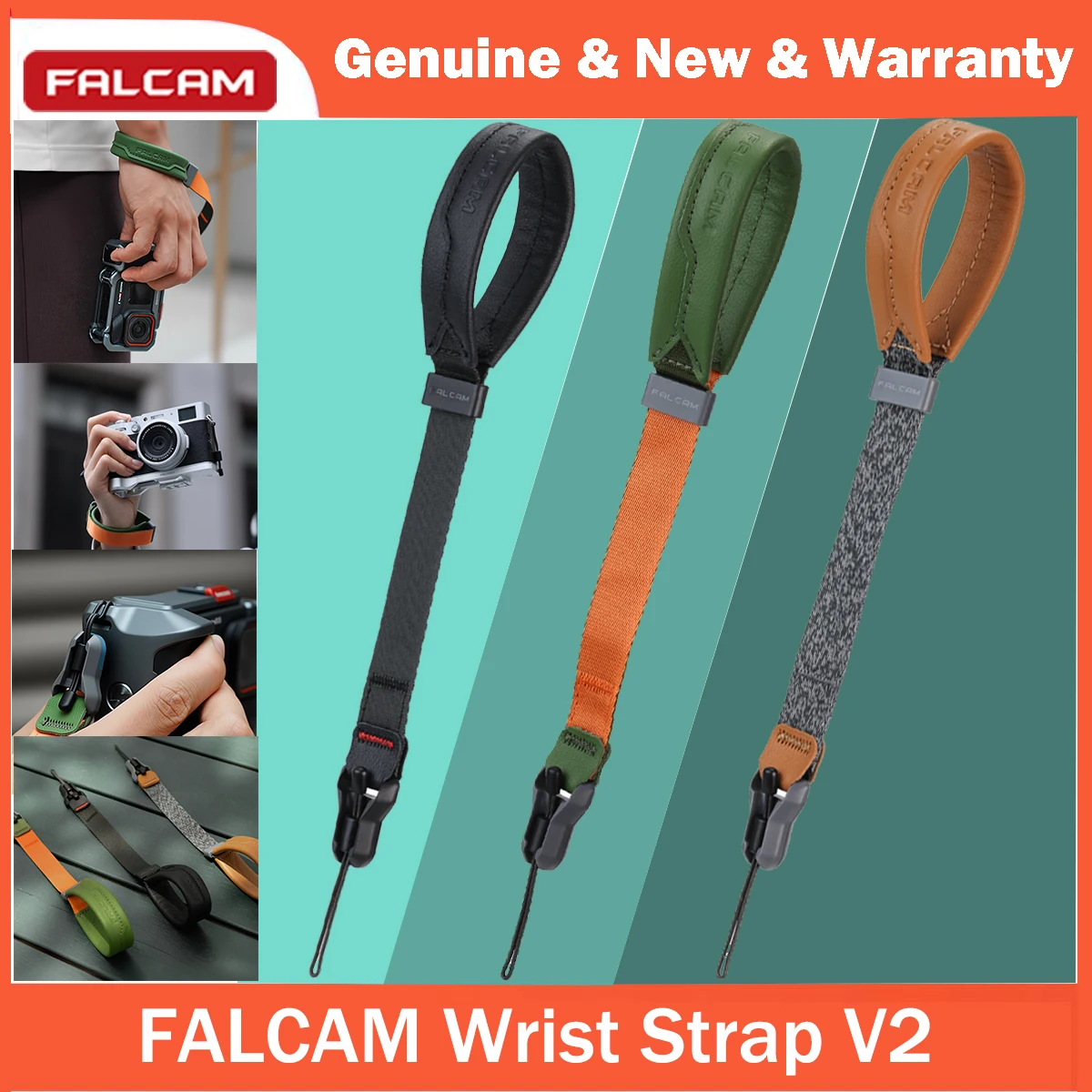 FALCAM Maglink Quick Magnetic Buckle Wrist Strap V2 Soft Universal Camera Hand Strap for Nikon Canon Sony Fuji Camera