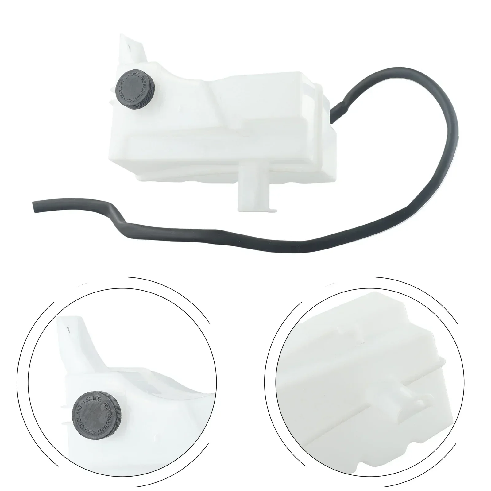 Black Cap Cap Coolant Reservoir Black 2008 2013 2014 2015 White Plastic For Nissan For Rogue Coolant Reservoir