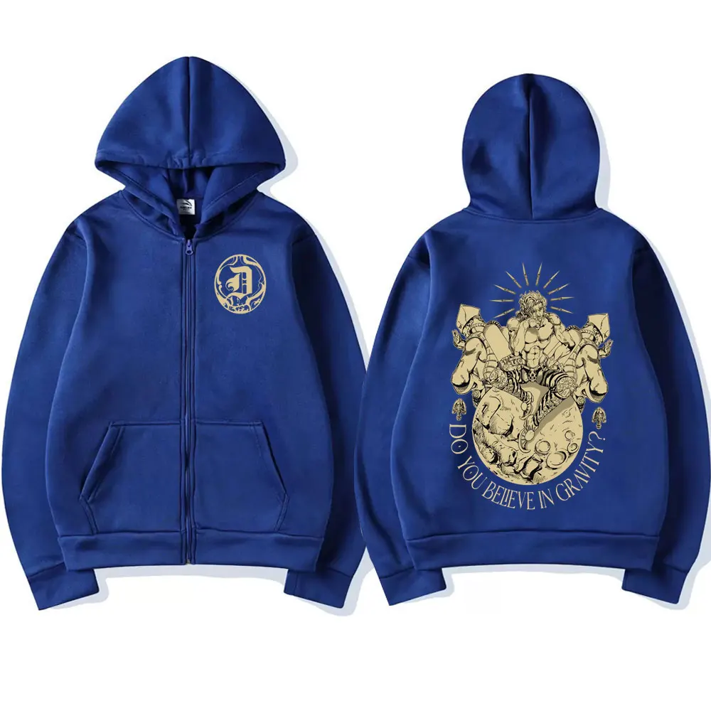 أنيمي جوجو غريب مغامرة سستة هوديس ديو براندو مانغا زمم قمصان سويت شيرت بقلنسوة الرجال النساء موضة بلوفرات غير رسمية معاطف #6