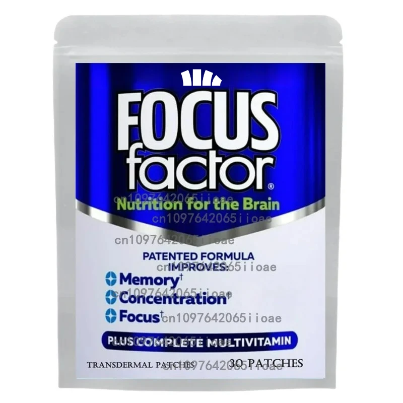 

30-пластыри Focus Nootropic Transdermal для мозга для памяти, концентрации и фокусировки