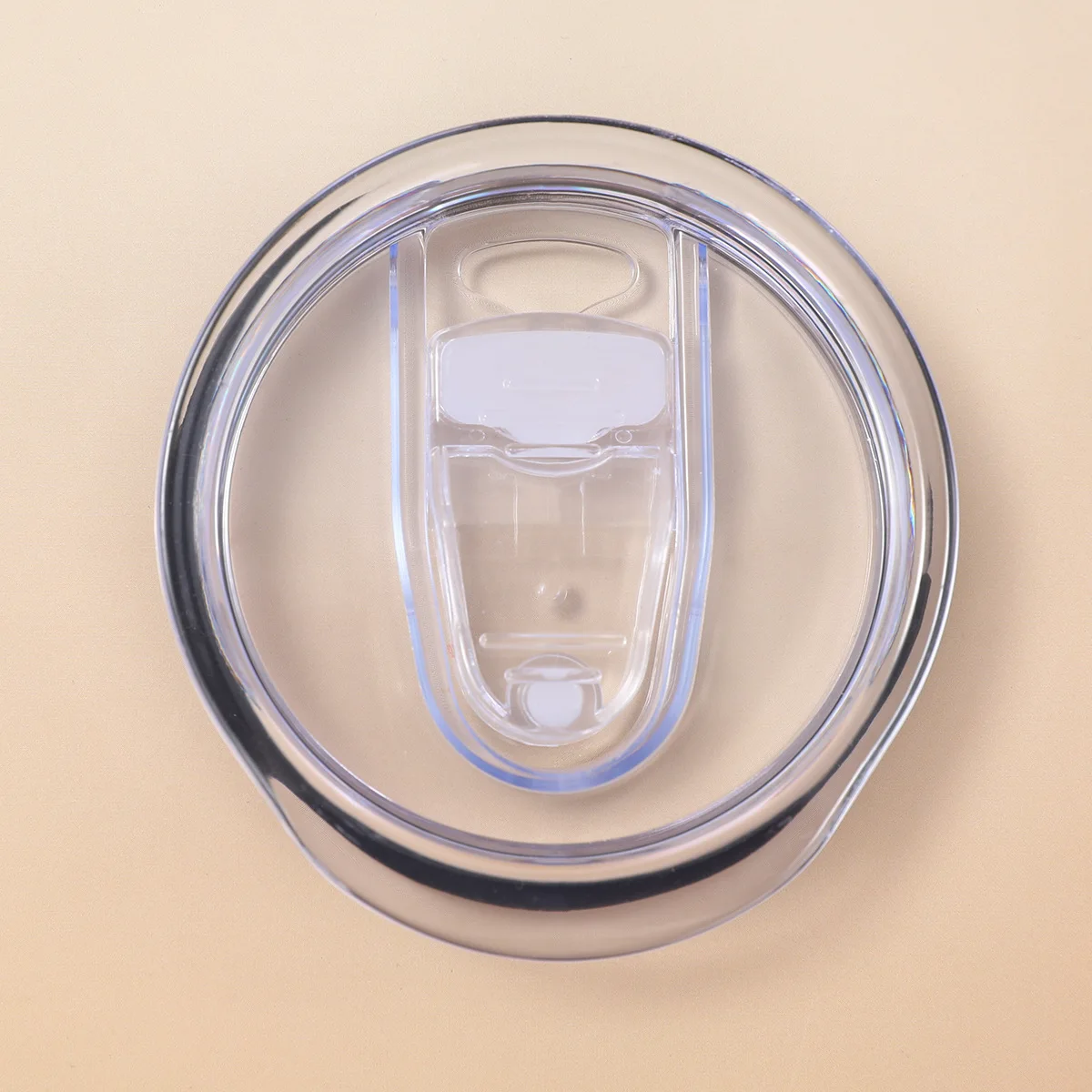 12oz 16oz 20oz 30oz Slim Straight Cup Push Lid Sealed Leak-proof Transparent Slide Lid Simple Car Cup Lid Wholesale Tapa De Taza - 4