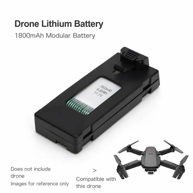 3.7V Universal Drone Battery Long Life Replacement Lithium Battery for E88 E99 Model Aircraft