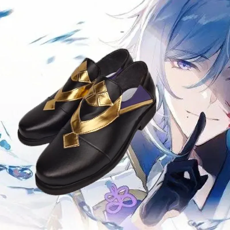 Jogo genshin impacto cosplay kamisato ayato cosplay traje genshin impacto kamisato ayaka irmão ayato sapatos masculinos