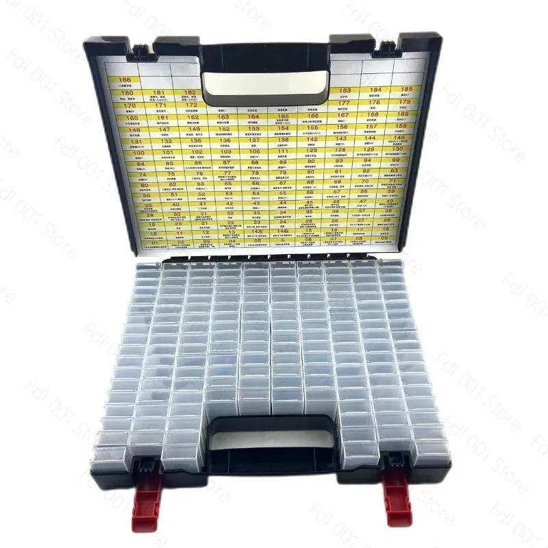 Car Key Embryo Storage Box 162 Compartments Anti-Mixing Folding Key Head Classification Storage box Set