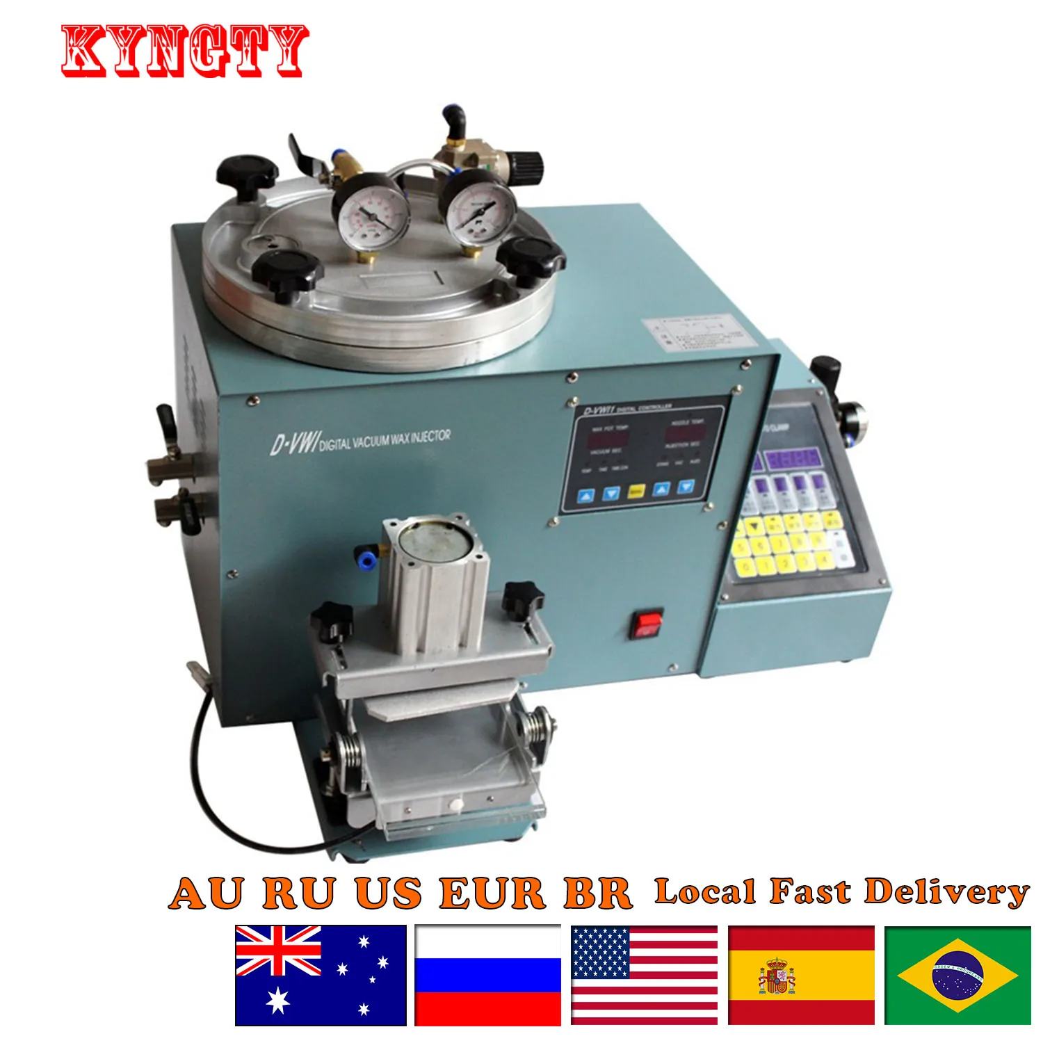 110V/220V AAC Automatic Wax Injector: Jewelry Precision Digital Display Vacuum Wax Injection Machine for Jewelry Making