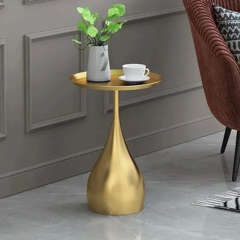 #￥Nordic Family Modern Living Room Sofa Small Coffee Table Simple Light Luxury Small Round Table Coffee Table