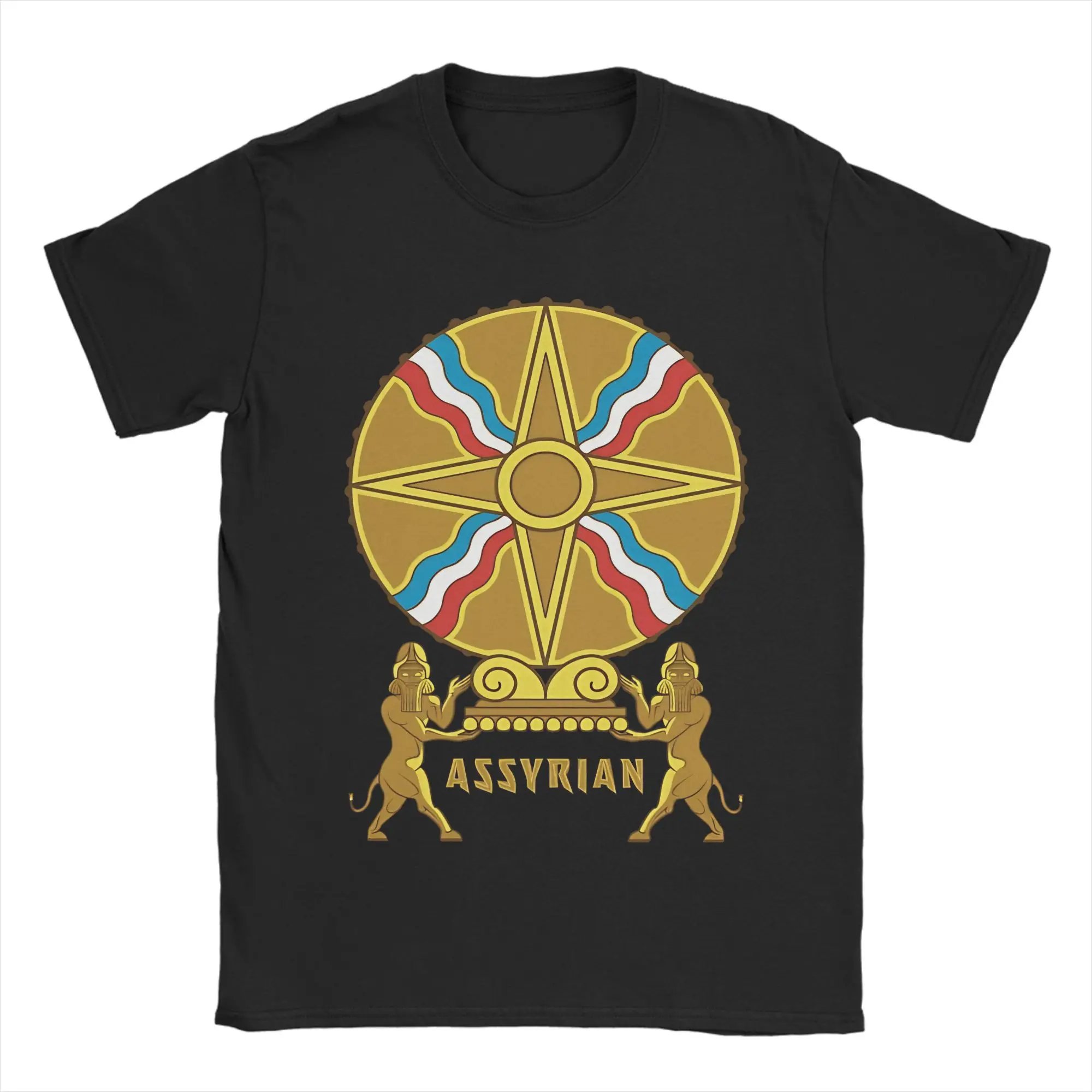 Assyrian Tablet of Shamash T Shirt  Fashion T-Shirts Short-Sleeved Vintage Tops Summer Cotton Plus Size 5XL Clothing