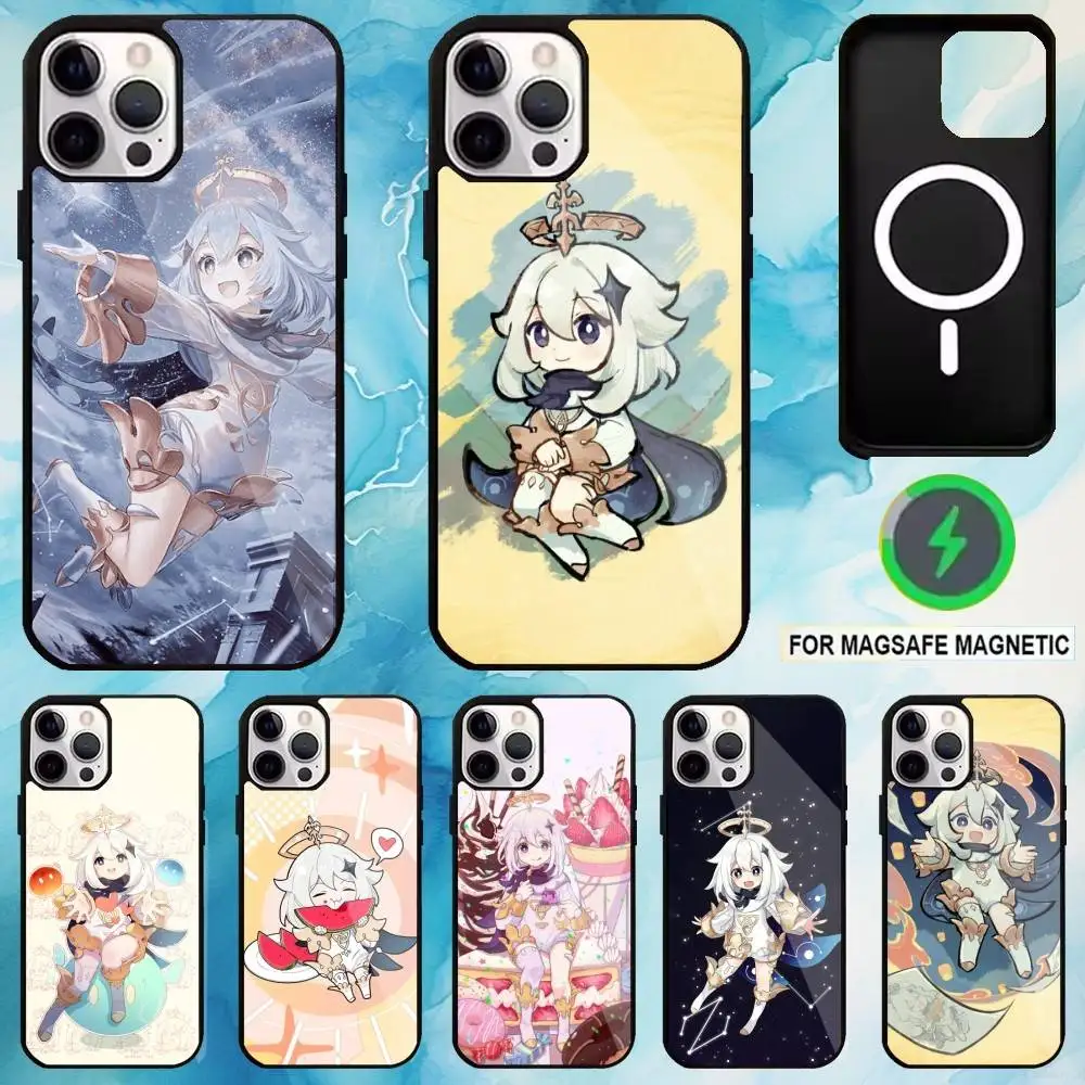 

p-Paimon Phone Case For iPhone17,16,15,14,13,12,11 Plus,Pro Max Magnetic For Magsafe Wireless Charging