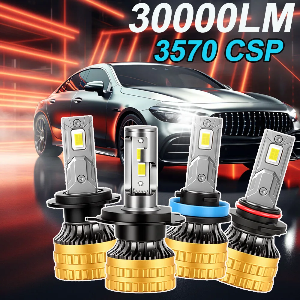 H4 Hi&Lo Beam LED CANBUS Bulb 150W 30000LM 1:1 Halogen Size LED 9005 9006 H11 H1 Headlights H7 Auto Diode Lamp 6000K Headlamps