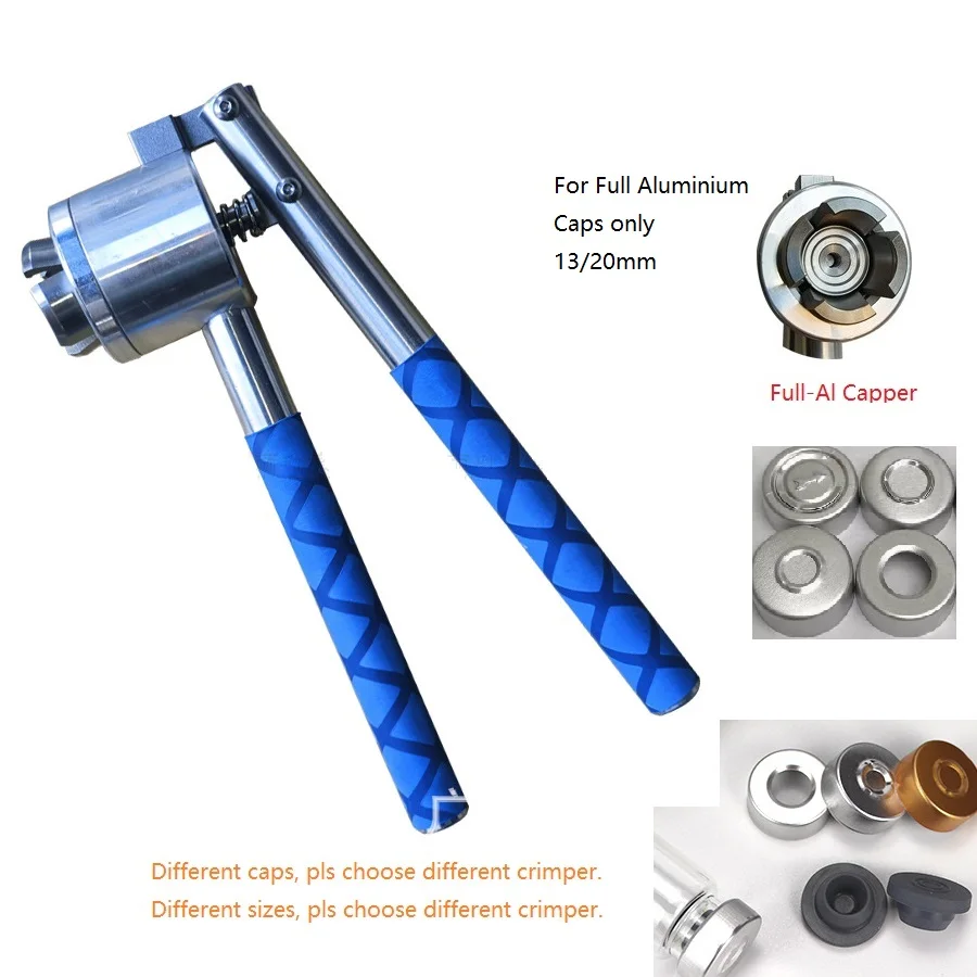 Steel Vials Crimper 12/15/20mm Vial Bottle Crimper Bottler Capper Sealing Tools