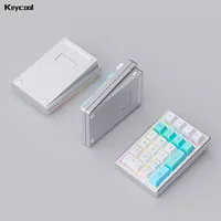 Keycool K21 CNC Aluminum Numeric Keyboard Bluetooth 5.0 Wired 2.4G Numpad Keypad RGB Hotswap Custom Number Keyboard Digital Pad