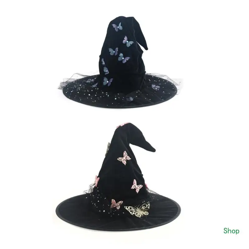 Dropship Ladies Fashionable Hat Party Ornament Halloween Witch Hat Fashion Creative
