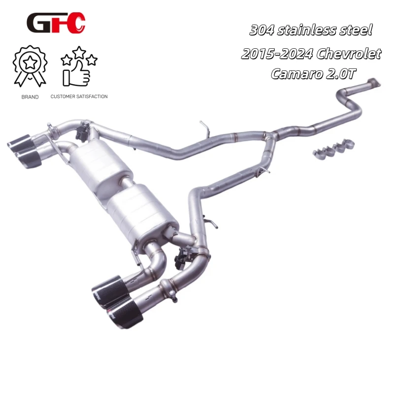 

GFC catback SUS304 high-performance exhaust system, electronic valve muffler For 2014-2024 Chevrolet Camaro 2.0T