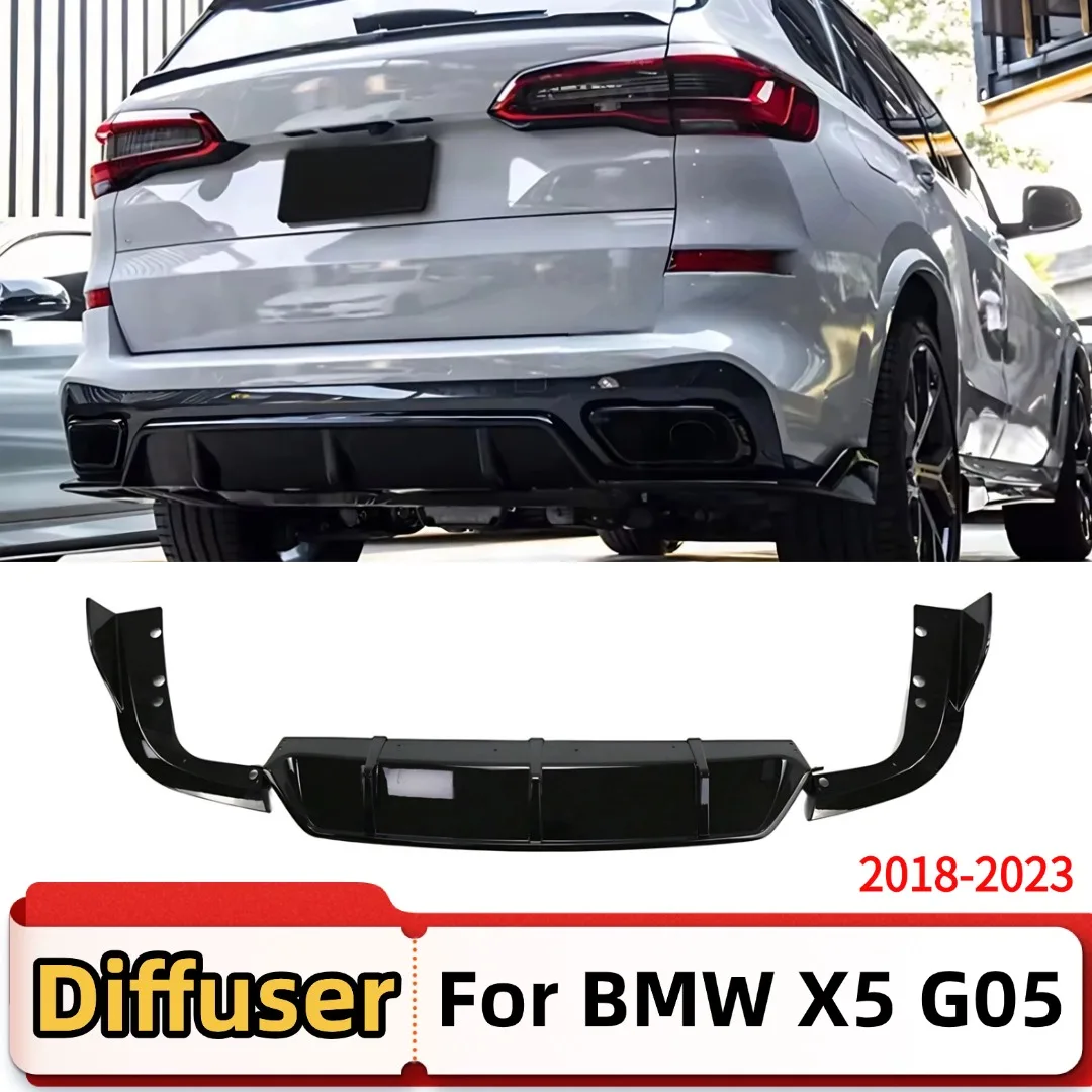 Für BMW X5 G05 M Sport 2018-2023 Luftleitblech Tuning-Zubehör Heckschürze Diffusor Lippe Spoilerlippe Außenteil Auto-Zubehör