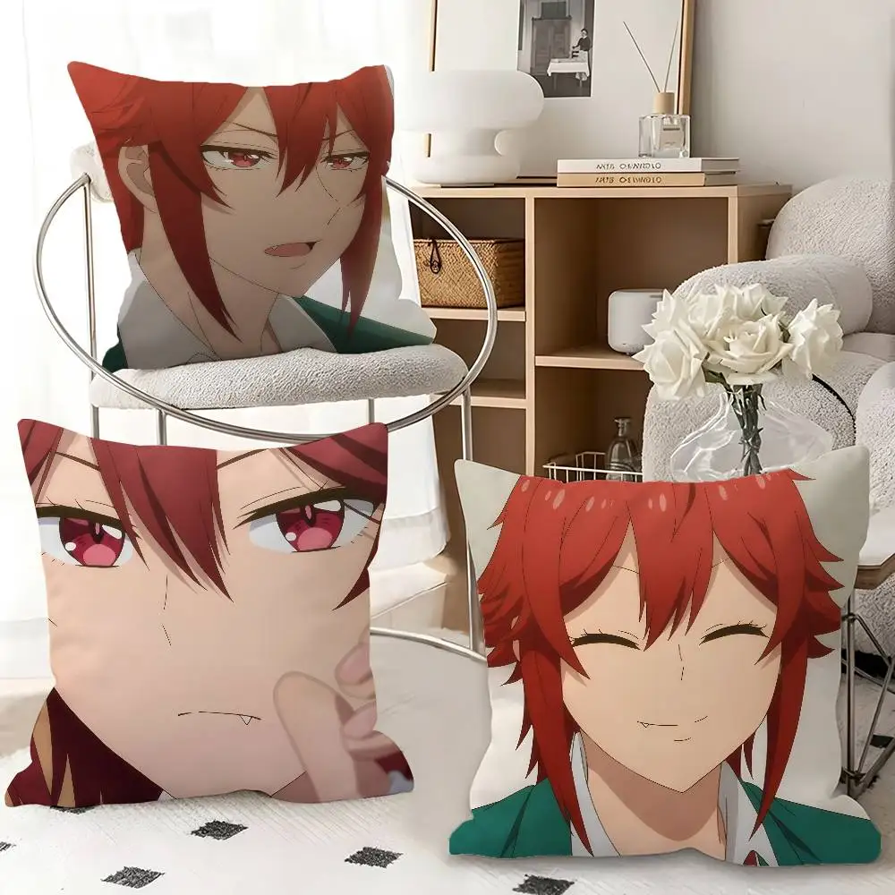 1pc Anime Tomo-chan Is A Girl! Pillow Case Fashion Square Pillowcase Bedroom Sofa Room Ins Decoration Leisure