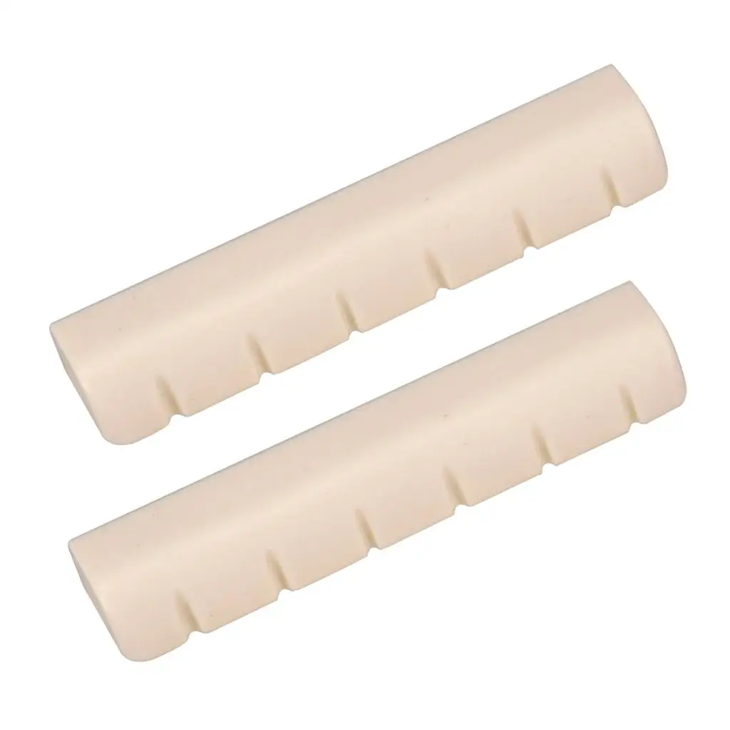Slotted Guitar Nut Plastic Bone Saddle Replacement Acoustic Classical Guitar Accessories Nut for 6 String Classic Guitar