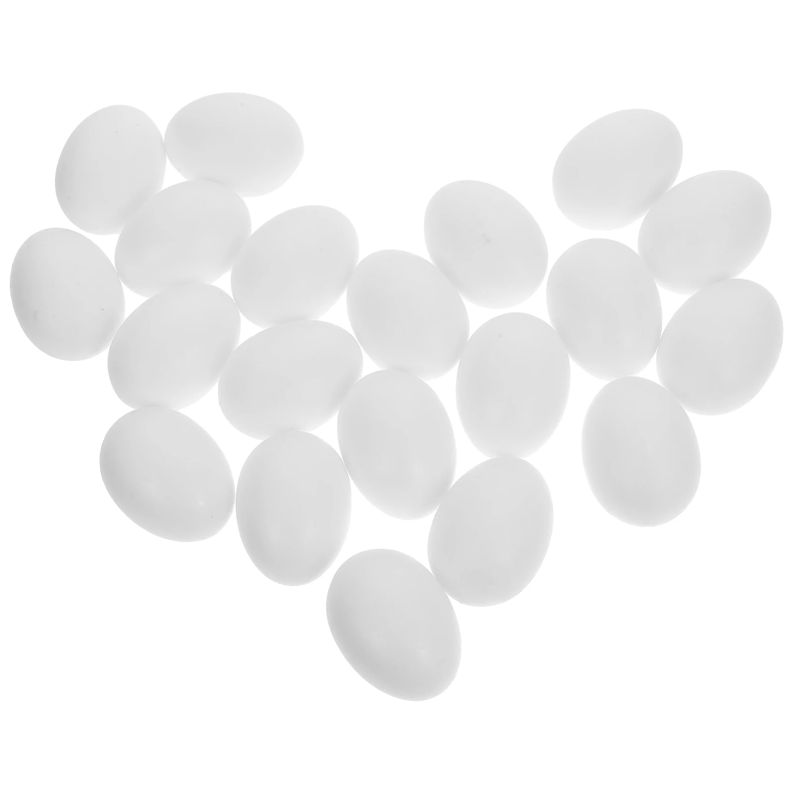

20pcs Fake Pigeon Eggs 3 8x2 8cm Plastic Simulation Egg Prop Reusable Breeding Accessories For Pigeons Bird Nesting Care