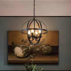 Lampa wisząca w stylu vintage 3-światła podstawa E12 czarny żyrandol sufitowy do montażu podtynkowego do kuchni jadalnia przedpokój przedpokój