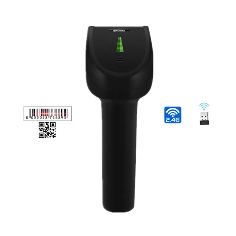 

MJ1400 Portable Handheld Wired 1D/2D Code Red Light Scanner Product Express Payment Barcode QR Code Wireless Scanning Gun