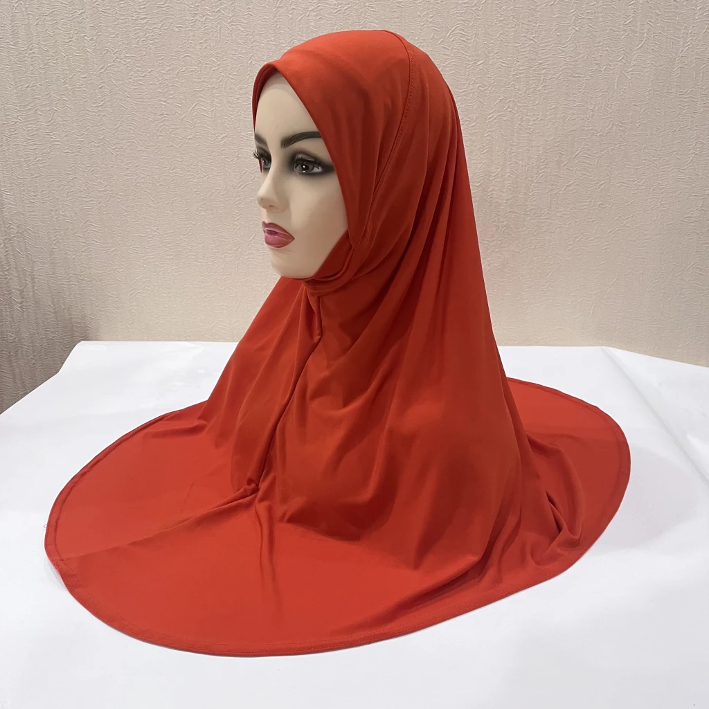 H124 Erwachsene, hochwertiger, großer muslimischer Hijab-Schal mit Kinnteil, islamisches Kopftuch, Hüte, Armia, zum Anziehen, Kopfbedeckung, Turban-Kappen – Detail 20