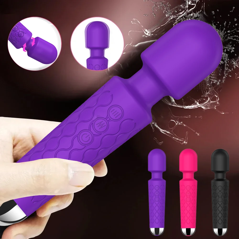 20 Modes Strong Vibration Mini Vibrator Magic Stick USB Charging Massager Clitoris G-Spot Vibrators Sex Toy For Women Adults 18