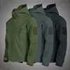 TRAF Shark Skin Soft Shell Jacket – Waterproof Windproof Tactical Men’s Hooded Outdoor Coat 5