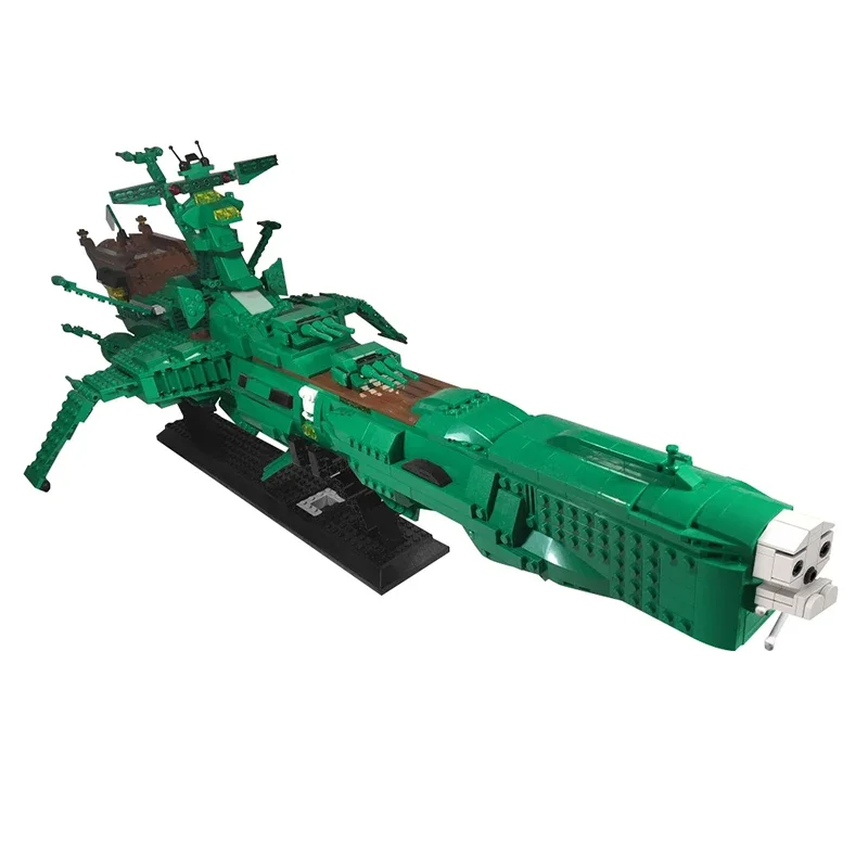 MOC Captained Harlocks Pirate Ship Building Blocks Set Arcadia Atlantis Battleship Boat Bricks DIY Toys Children Birthday Gifts