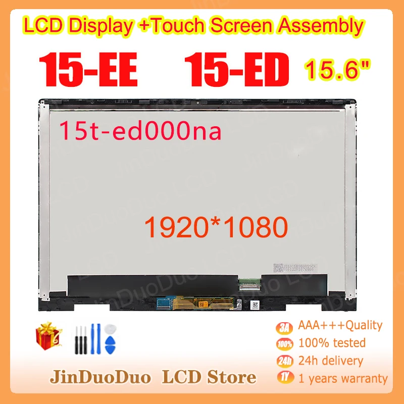 

15.6"Original For HP ENVY 15-ED 15M-ED 15-EE 15t-ed000na LCD Display Touch Screen Digitizer Assembly with Frame FHD 1920x1080