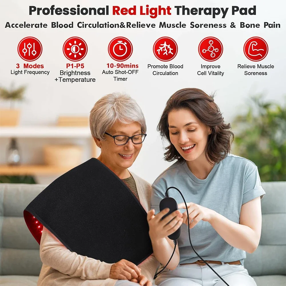 360 قطعة المصابيح الأشعة تحت الحمراء العلاج الوسادة 660 و 850nm لعلاج التعب الجسم للظهر الركبة اليد الخصر الإغاثة المحمولة دروبشيبينغ