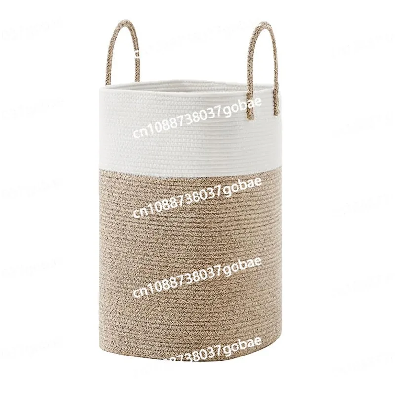 

Household Dirty Clothes Basket Woven Large Storage Basket Foldable