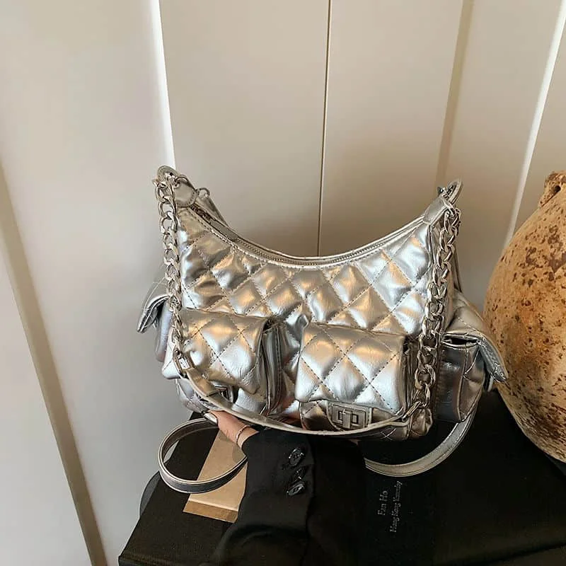 Crossbody Bags Casual Reusable Retro Shoulder Bags Niche Versatile Solid Handbags Personal Simple Classic Tote Bags for Women