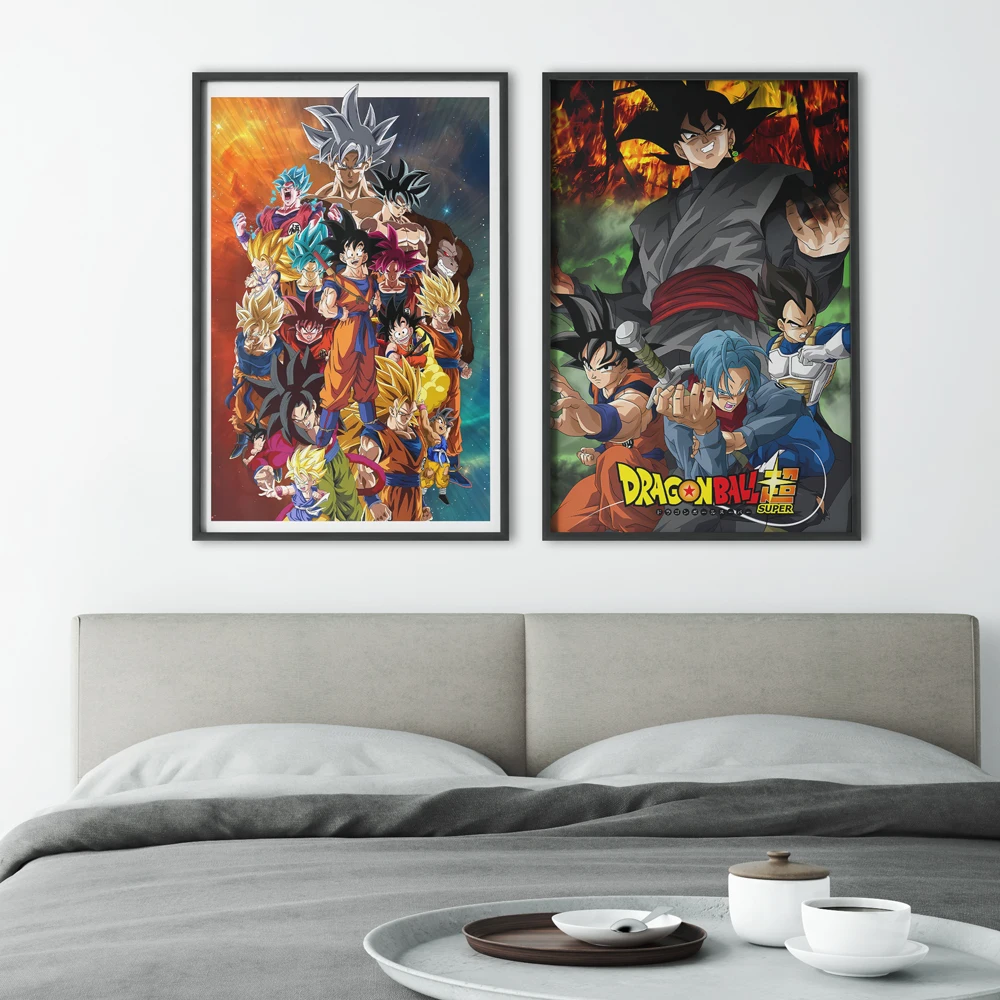 Posters and Prints Dragon Ball Vegeta Goku Modular Painting Children's Bedroom Decor Room Home Decoration Paintings Classic