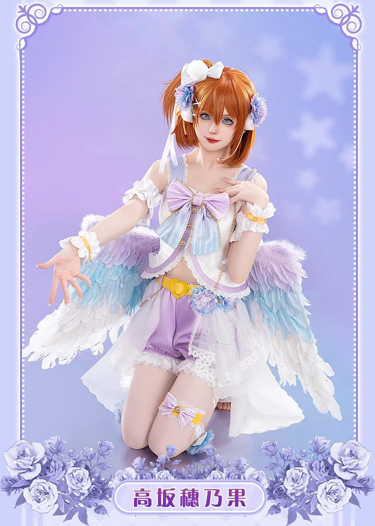 جديد Kousaka Honoka تأثيري حلي أنيمي LoveLive حلي تأثيري حلي هالوين عيد الميلاد لعب الأدوار حفلة S-XL فستان مثير