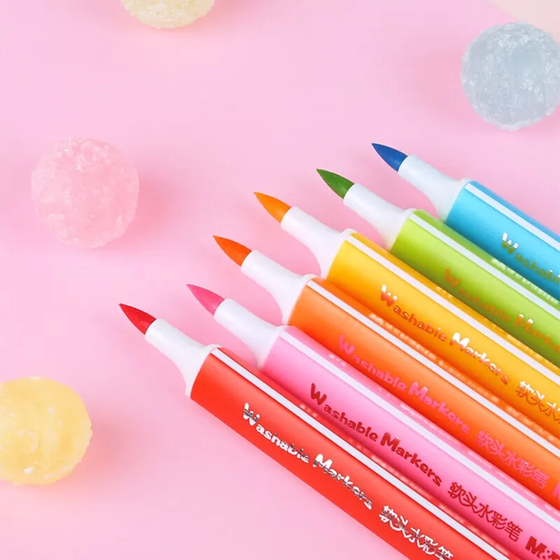 M&G food grade soft head 18 colors watercolor pen