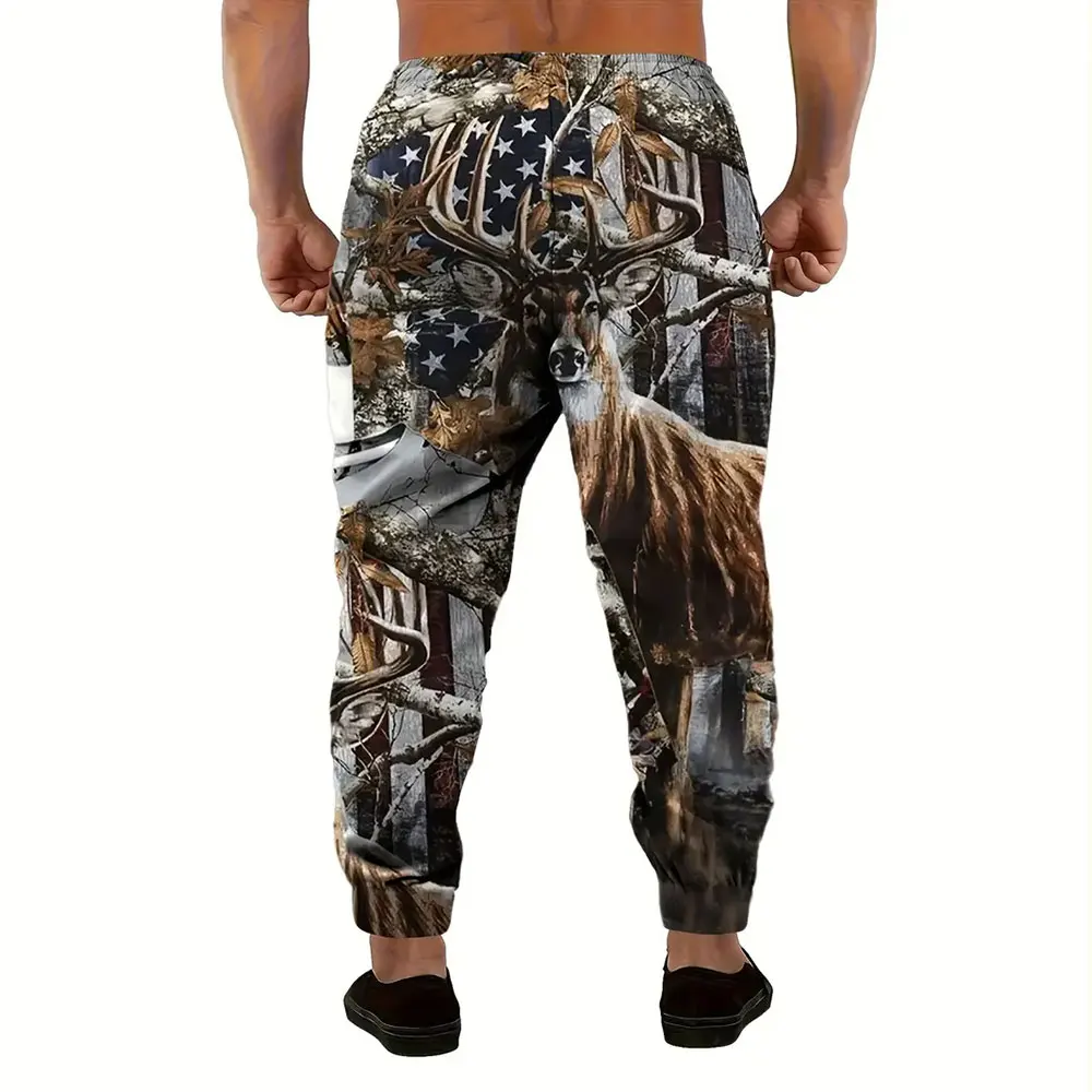 Pantalones de chándal con estampado de calavera 3D para hombre, calaveras gruesas y cálidas, informales, holgados, con bolsillo y cordón, para invierno, novedad de 2024