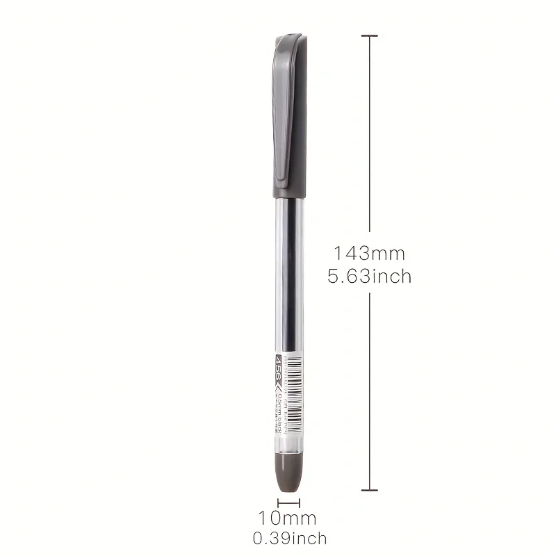 3/6/12pcs Simple Gel Pen Core Set Black INS Quick Dry Pin Pen Black Office School Cute Stationery