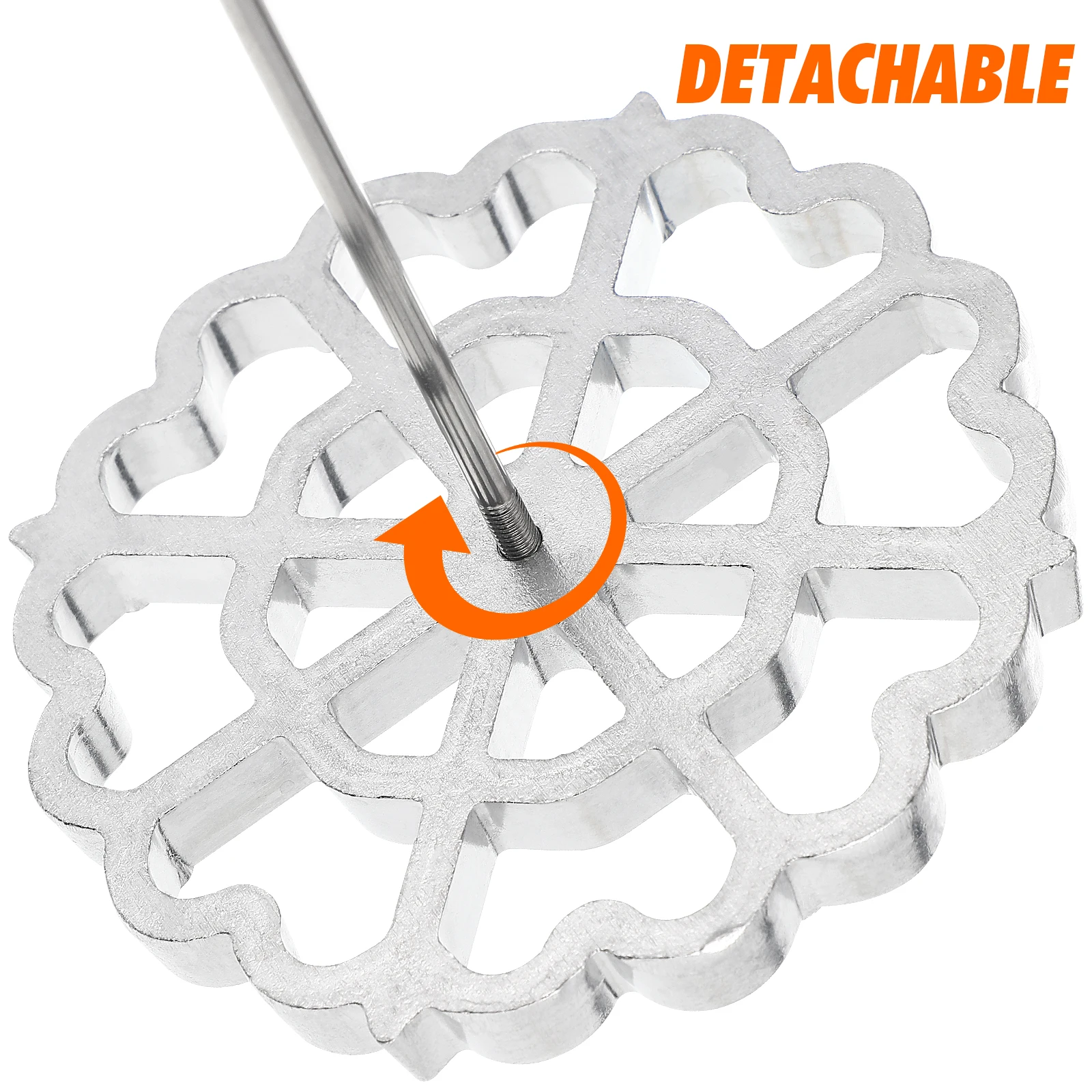 

Fried Mold Nonstick Frying Spoon Kitchen Snack Pancake Aluminum Alloy Home Handle Wooden Lightweight Practical Kitchen Accessory