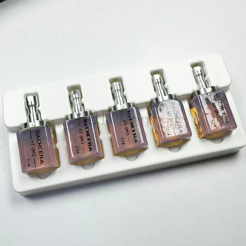 

Стоматологический блок из стеклокерамики RACHCERA C14, 5 шт./упак., чистый/кристаллический/янтарный, для CAD/CAM Sirona Cerec, материал для зубных виниров