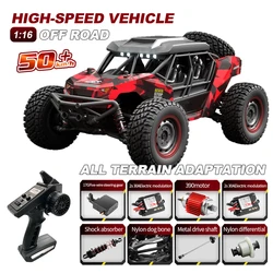 1:16 50 KM/H 4WD RC Car z pilotem LED Off-road Cars High Speed Drift Monster Truck dla dzieci Zabawki Festiwale Prezenty