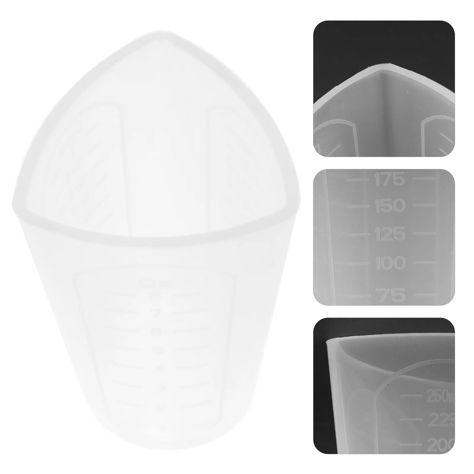 

Silicone Measuring Triangle Graduated Resin Graduated Cup Mixing Cup For Diy Epoxy Jewelry Making Craft